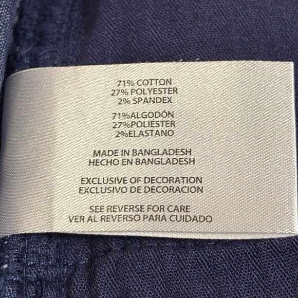 NWT GAP Corduroy Cut Off Shorts Womens 10 Medieval Blue Raw Edge Hem Stretch - Picture 8 of 9